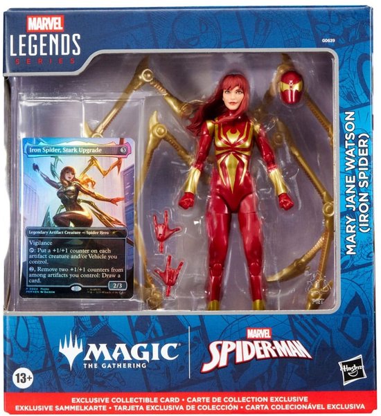Marvel Legends Magic: The Gathering Action Figure Mary Jane Watson (Iron Spider) (plus Exclusive Foil Card) 15 cm