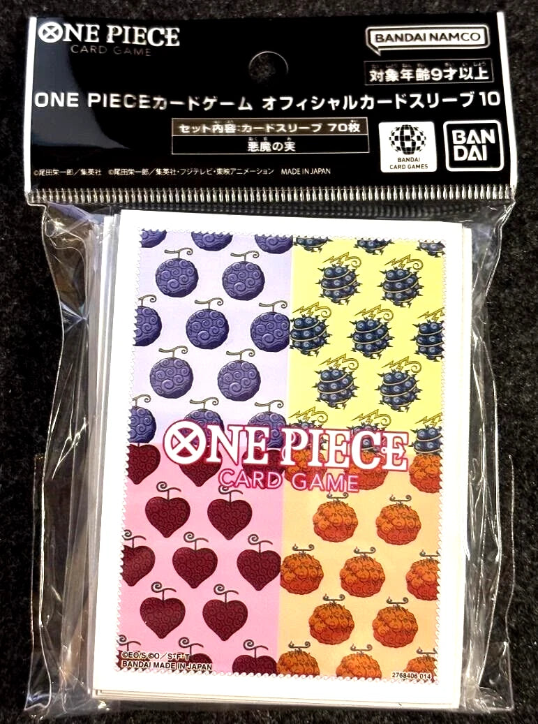 One Piece Official Card Sleeve Devil Fruit 70 Sleeves Japanese NEW Bandai Vol.10