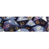 Opaque 12mm d6 with pips Dice Blocks (36 Dice) - Dusty Blue w/gold
