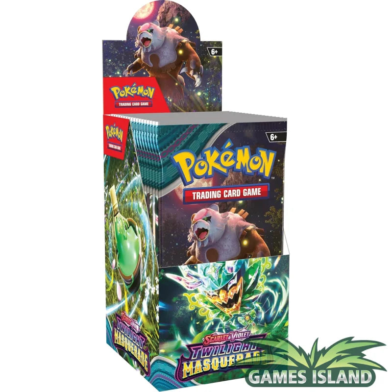 Pokemon TCG - Scarlet & Violet 6: Twilight Masquerade Half Booster Box Secret Wonders Collectibles Pokemon TCG - Scarlet & Violet 6: Twilight Masquerade Half Booster Box Secret Wonders Collectibles