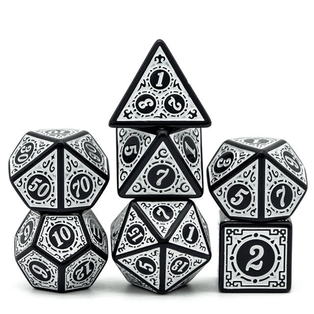 Polydice – Mage White – Set 7 stuks