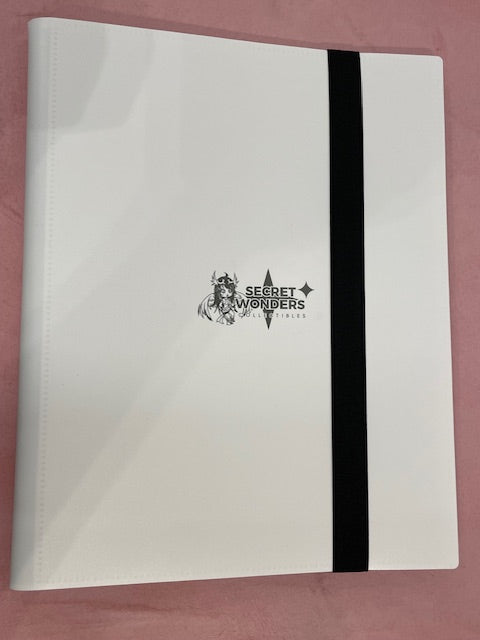 9-Pocket binder white secretwonderscollectibles