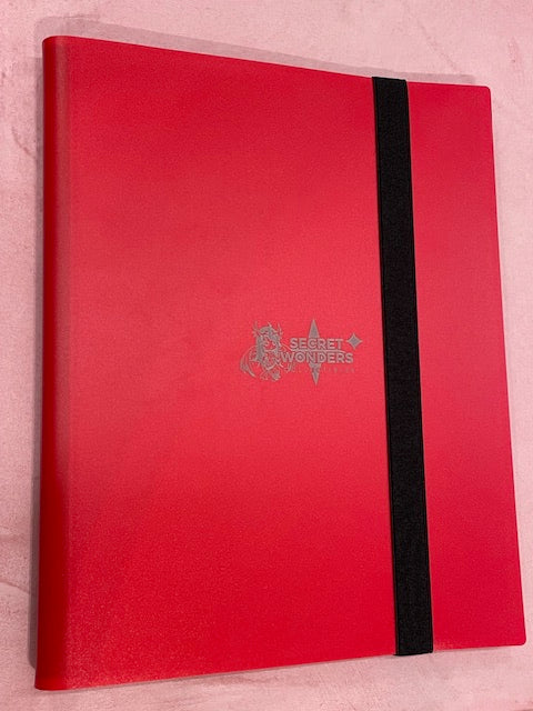 9-Pocket binder red secretwonderscollectibles