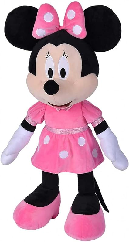 Disney Minnie Mouse pluche  60 cm in roze jurk