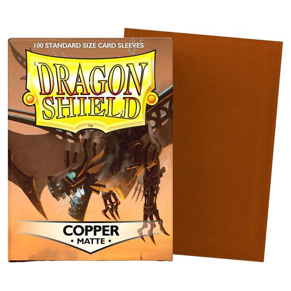 ) Dragon Shield: Copper Matte Sleeves - Standard Size