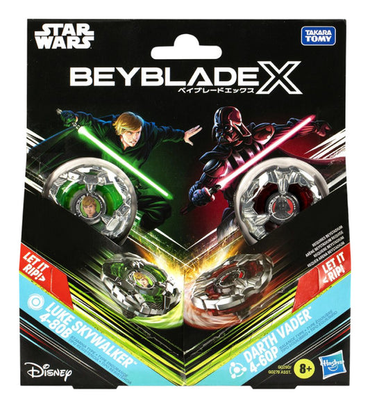 Hasbro Beyblade X Star Wars Collab multipack Luke Skywalker vs Darth Vader