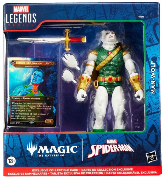 Marvel Legends Magic: The Gathering Action Figure Man-Wolf (plus Exclusive Foil Card) 15 cm