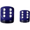 Opaque 12mm d6 with pips Dice Blocks (36 Dice) - Purple w/white