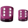 Opaque 12mm d6 with pips Dice Blocks (36 Dice) - Light Purple w/white