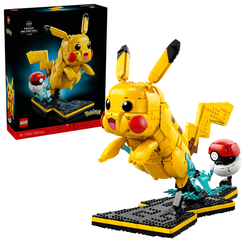 Pikachu en Pokéball lego