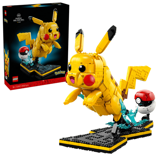 Pikachu en Pokéball lego