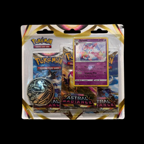 Pokemon Blister Pack - 3-Pack: 3 Sword & Shield: Astral Radiance Booster Pakker + Sylveon Black Star Promo