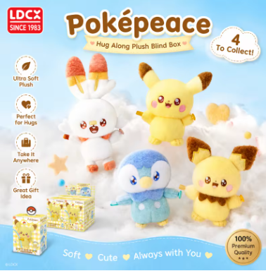 Poképeace Pokemon Pluche Blind Box Cheerleader Hug Series