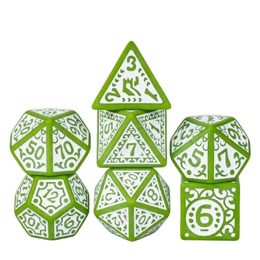 Polydice – Frosted Leaf – Set 7 stuks