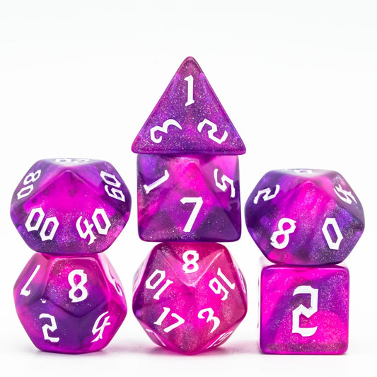 Polydice – Pink Dragon – Set 7 stuks