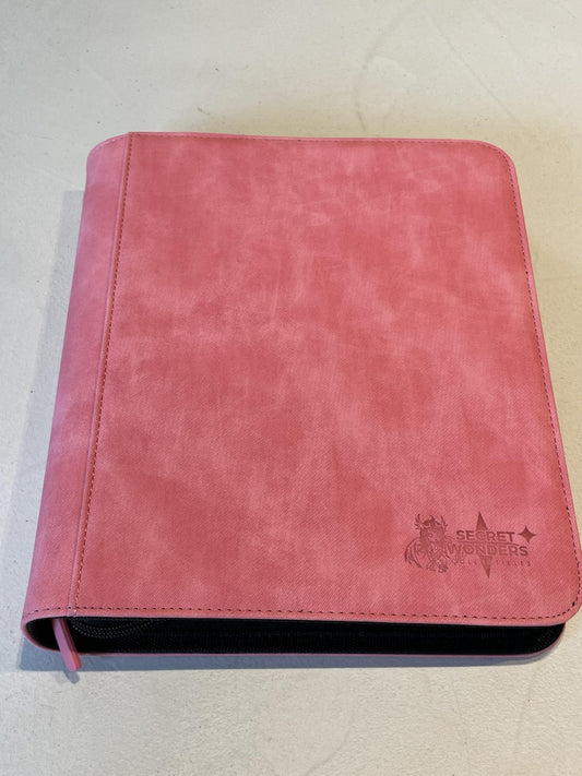 Secret Wonders Collectibles 4 pocket toploader binder pink