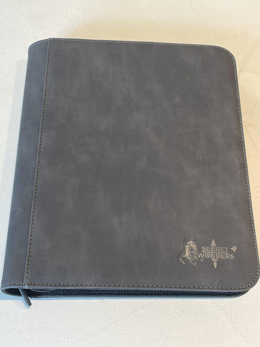 Secret Wonders Collectibles 4 pocket toploader binder black