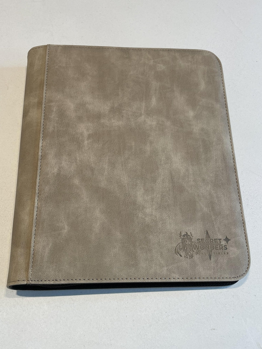 Secret Wonders Collectibles 4 pocket toploader binder sand