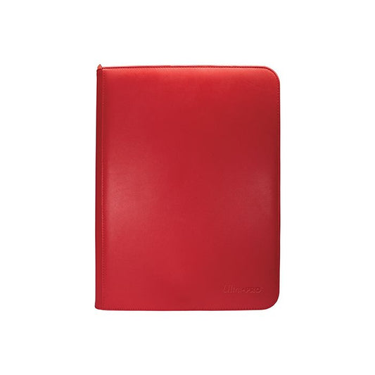 Vivid 9-pocket zippered Pro-Binder Red